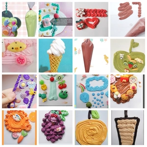 Kit fai-da-te colla crema 16 colori con ciondoli 3D per decorare cover di cellulari
