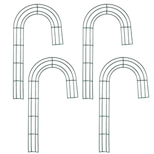 Christmas Candy Cane Shape Wreath Frame J-Shaped Metal Wire DIY Floral Arrangement Hanging Decoration