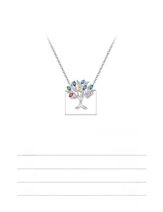 Detaillierte Spezifikationen der 925er Silber Lebensbaum Kette mit Evil Eye Anhänger