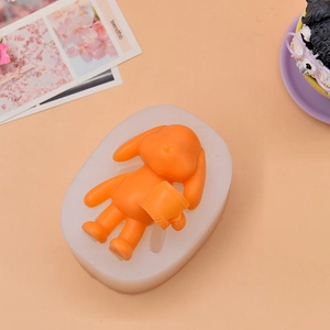 DIY silicone mold for rabbit sculpture fragrance stone and handmade soap crafts