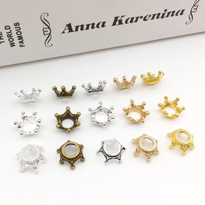 Crown Jewelry Charms Zinc Alloy 3D DIY Handcrafted Accessories For Headwear Necklaces Bracelet Making Pendants