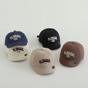 Florida Stickerei Baseballkappe für Kinder in Marineblau, Creme, Schwarz, Beige und Braun