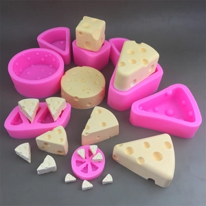 Simulation Cheese Silicone Mold 3D Realistic Cake Chocolate Baking Tool DIY Handmade Candle Soap Making