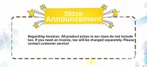 Official shop announcement regarding invoice and tax policies for winter gloves store
