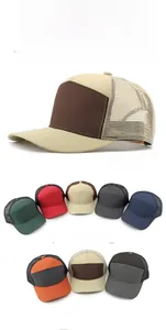 Detail view of breathable mesh texture and multi-color options for sports baseball caps