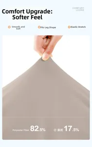 Detailed view of high-stretch polyester spandex fabric texture in khaki brown color