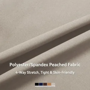 Polyester Spandex Brushed Fabric detail of a V-neck yoga bra with 4-way stretch material