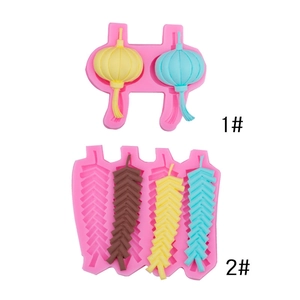 Moule En Silicone Forme De Lanterne Et Pétard Du Nouvel An Chinois Pour Fondant Chocolat Décoration Gâteau DIY