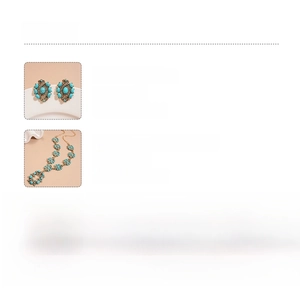 Spécifications de taille et matière du collier pendentif œil et des boucles