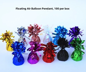 Colorful foil weights for helium balloons in gold silver pink blue and red party decor