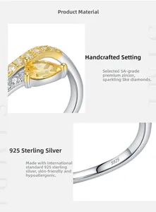 Macro detail of S925 sterling silver snake ring with teardrop zircon and fine engraving