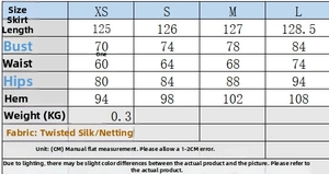 Guide des tailles détaillé pour la robe bustier moulante avec mesures et dimensions