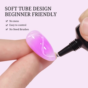 3D sculpture nail gel in soft tube for easy control and line drawing application