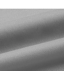 Macro shot of grey Oxford fabric texture with high-density weave for heavy duty bags