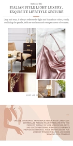 Detail of light pink satin nightdress with luxurious silk texture and smooth finish