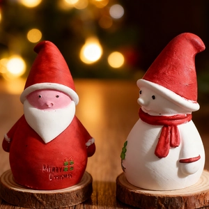 Christmas Santa and Snowman aromatherapy candle silicone molds for festive home decor