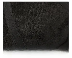 Close-up of the soft brushed lining on a warm men's winter baseball cap for thermal comfort