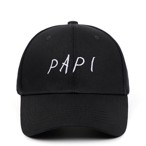 PAPI Letter Embroidery Cotton Baseball Cap Adjustable Breathable Sun Hat For Men Women Casual Sport Streetwear