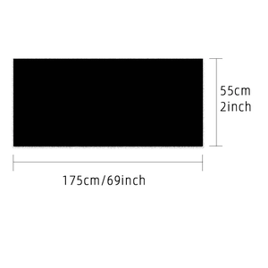 Solid black milk silk headscarf size guide 175x55cm elegant long wrap shawl for women