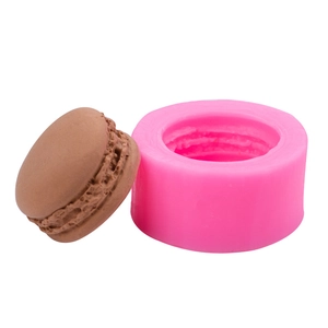 Moule en silicone pour macarons DIY bougies et savons avec texture réaliste de produit