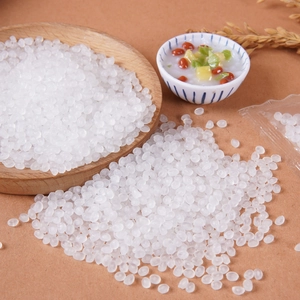 Translucent white resin beads for DIY slime filler and miniature food crafts