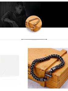 Close-up of 316L stainless steel woven chain bracelet with durable vintage silver finish