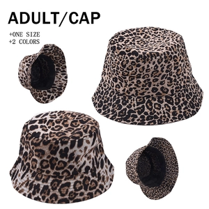 Chapeau Bob Imprimé Léopard Coton Protection Solaire Extérieur Streetwear Mode Pour Femmes Pliable Style Voyage