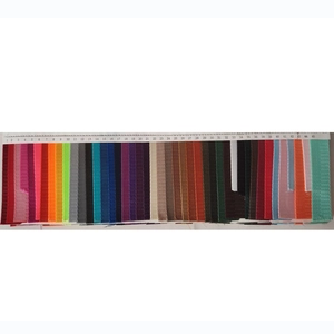 Cartella colori dettagliata con 45 campioni di cinghie in nylon e etichette numerate
