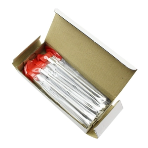 Bulk professional stainless steel nail cuticle pushers set in brown cardboard box