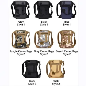 Tactical multi-purpose leg bag for outdoors with multiple color options and styles