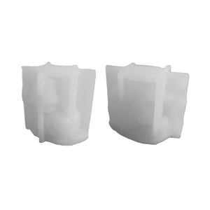 Stampo in silicone per candele a lumaca teschio e gesso Halloween set da due pezzi