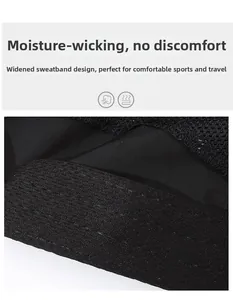 Détail de la large bande de sudation et du tissu en maille respirant pour l'humidité