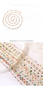 Macro detail of colorful daisy and evil eye DIY jewelry charms for necklaces