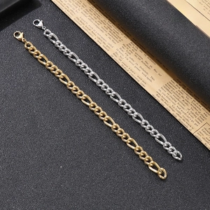 Collane a catena con motivo a serpente in acciaio inossidabile lucido oro e argento nero