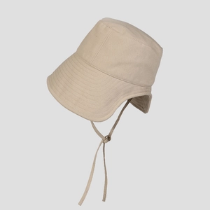 Women Wide Brim Bucket Hat Pure Cotton UV Protection Summer Outdoor Fisherman Cap With Adjustable Windproof Drawstring Foldable