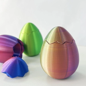 3D-gedruckte Oster-Überraschungseier mit PLA-Textur und farbenfrohem Design für Geschenke