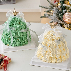 Christmas Cake Topper Star Heart Candles Plastic Bead Chain Sparkly Ribbon Festive Baking Party Decoration Supplies