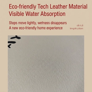 Absorbent leather dish drying mat with rapid dry surface and litchi texture