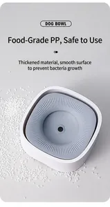 Détail de la gamelle pour chien en PP alimentaire avec disque flottant anti-éclaboussures