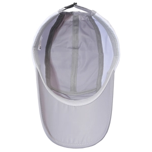 Breathable quick-dry gray baseball cap with adjustable buckle and internal mesh lining