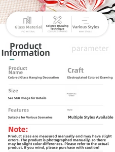 Detailed specifications table of electroplated painted glass Christmas ornaments and sizes