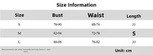 Tableau des tailles détaillé pour corset en dentelle avec mesures du buste et de la taille
