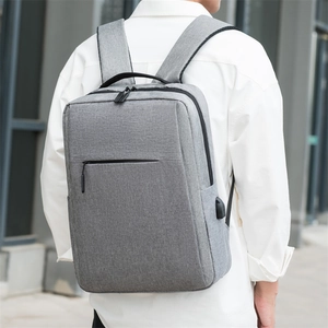 Business Laptop Backpack Oxford Cloth With USB Charging Port Water Resistant Large Capacity Travel School Bag For Men Women