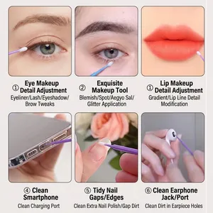 Multi-purpose micro swabs for lash application and precise electronic cleaning