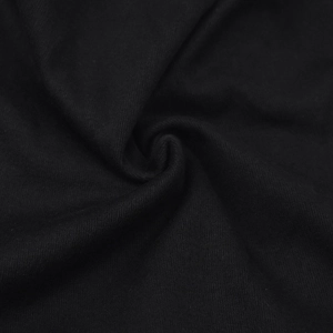 Breathable black knit cotton pullover beanie for outdoor use featuring fine ribbed texture