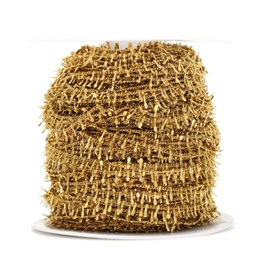 1.5mm golden metal DIY chain roll for handmade jewelry and decorative accessories
