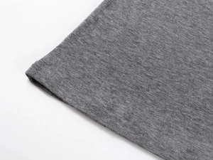 Macro shot of grey tencel wool fabric texture and high-quality knit stitching details