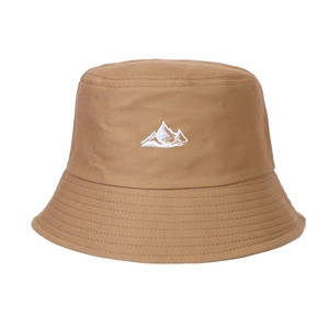 Chapeau Bob En Coton Avec Broderie Montagne Décontracté Extérieur Protection Solaire Pour Hommes Femmes