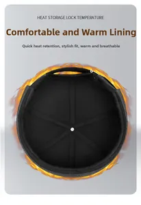 Close-up of quilted thermal lining for winter beanie with heat storage technology