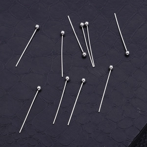 Stainless Steel Ball Head Pins DIY Jewelry Making Findings Round Head Connectors Earring Accessories